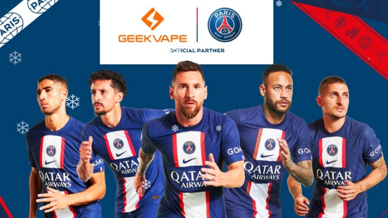 Rinnovato l’accordo commerciale tra Geekvape e il Paris Saint-Germain